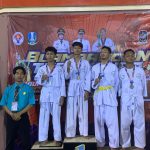 Juara 1 Kejuaraan Taekwondo antar Pelajar Se – Kabupaten Banyuwangi, Kategori 45 Kg Putra.